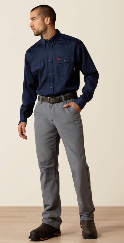 FR Solid Work Shirt Full